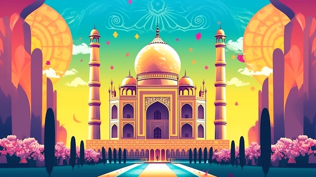 een foto van Taj Mahal