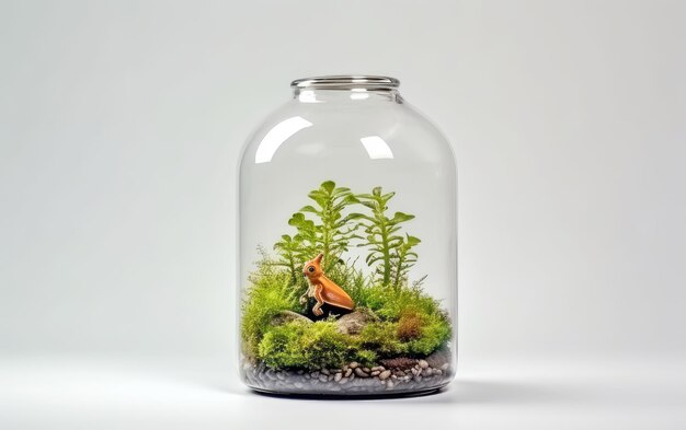 Foto een fotoreis van kleine dierenterrariums geïsoleerd op een doorzichtige achtergrond png