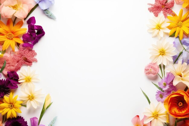 een frame met bloemen met een witte achtergrond met de tekst "bloemen".