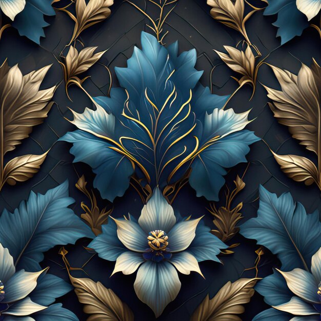 Een geavanceerd bloempapierontwerp met ingewikkelde sierlijke patronen die een vleugje elegantie toevoegen