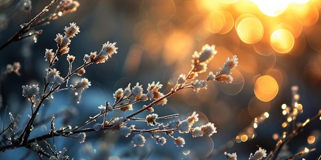 Een gedetailleerd beeld van een plant met waterdruppels die schitteren onder het licht