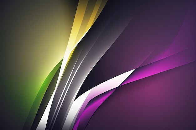 Een gedurfde en geometrisch abstracte lineaire achtergrond met een levendig kleurenschema en een reeks kruisende lijnen, gegenereerd door AI