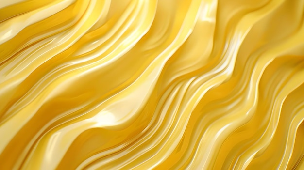 Foto een gele achtergrond met een golvend patroon