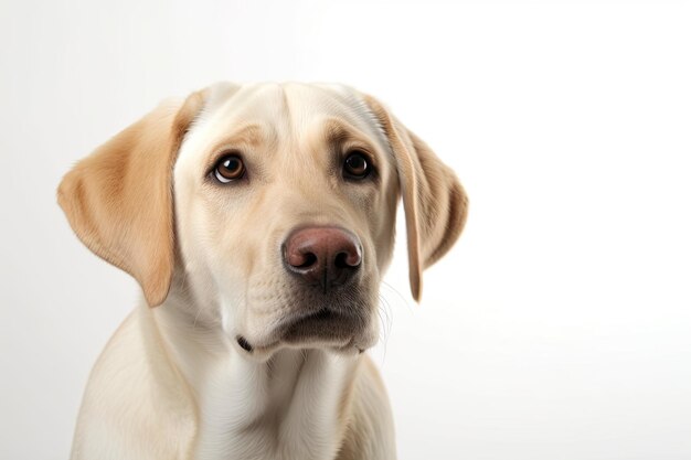 Een gele laboratoriumhond Generatieve AI