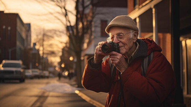 Een gepensioneerde besluit fotografie te leren en vangt het dagelijks leven en de schoonheid van hun