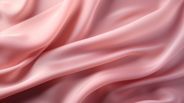 een gestructureerde achtergrond die lijkt op roze stof met subtiele plooien en schaduwen