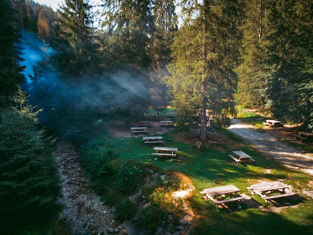 Een geweldig uitzicht op de Italiaanse bergen