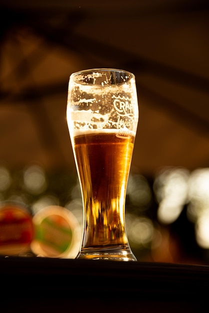 Een glas ambachtelijk bier Summer Drinks