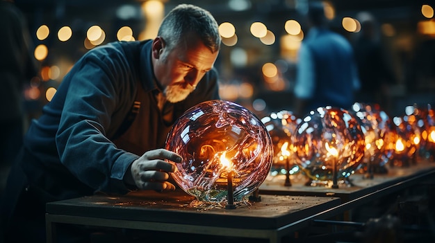 een_glass_blowing_process_poster_with_copy_space_award