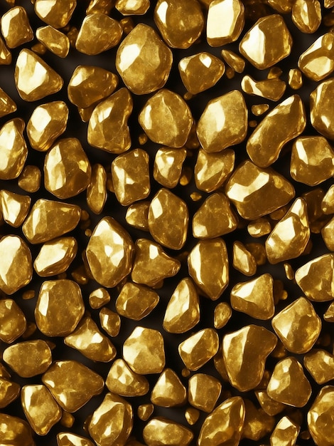 Foto een glinsterende gouden stenen generatieve ai illustratie