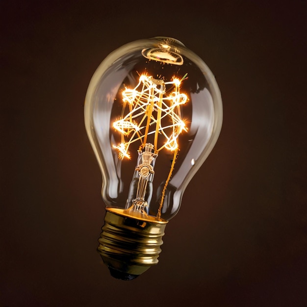 een gloeilamp met het woord licht erop
