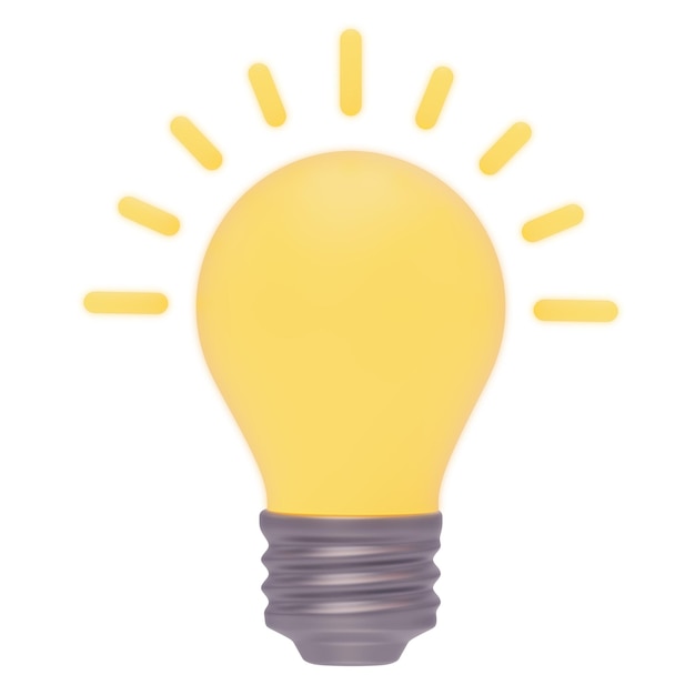 Een gloeilamp met het woord licht erop