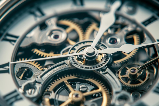 een gouden horloge met het nummer 6 erop
