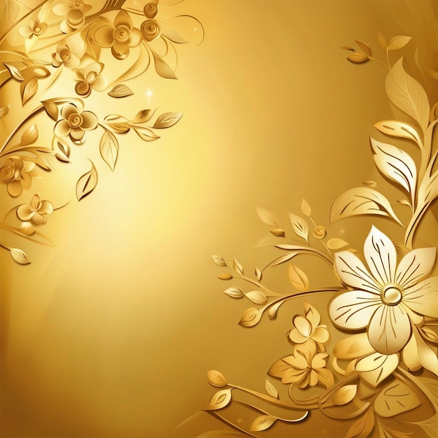 Een gouden ornamentele achtergrond
