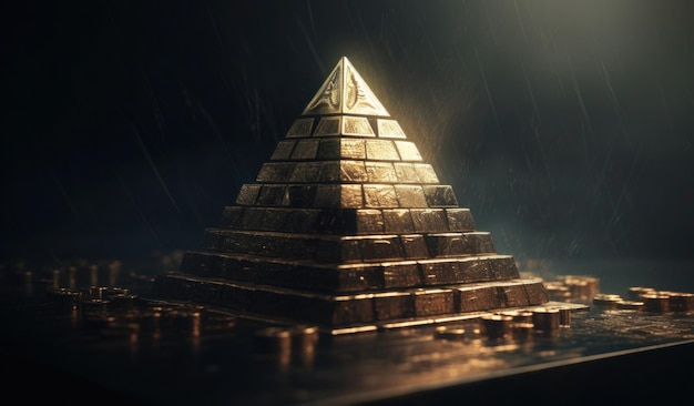 Een gouden piramide