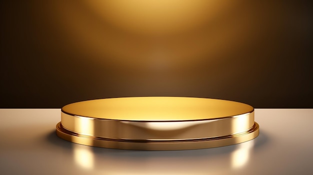 Een gouden ring met een gouden achtergrond met een gouden band.