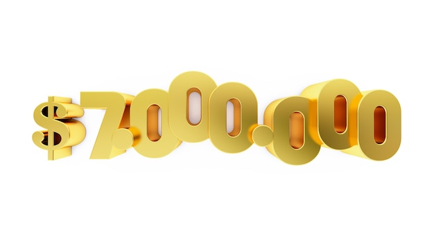 een gouden zeven miljoen (70.000.000) dollar. 7 miljoen dollar, 7 miljoen $