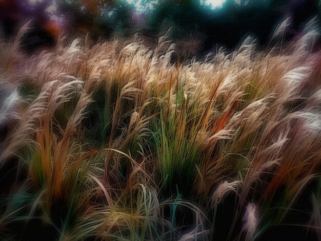 Een grasveld met het woord 'gras' erop