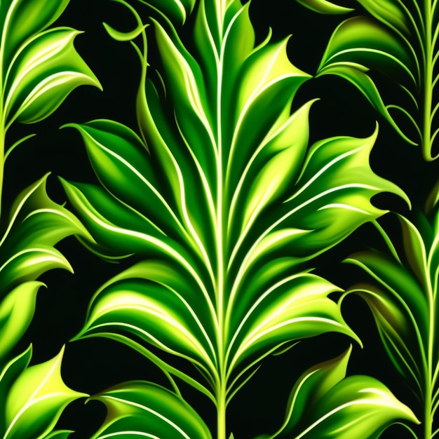 Een groen bladpatroon met de bladeren van een plant.