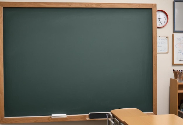 een groen krijtbord met een houten frame waarop het woord quote staat