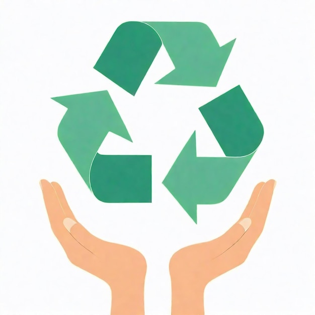 een groen recycle-bord met de tekst recycle