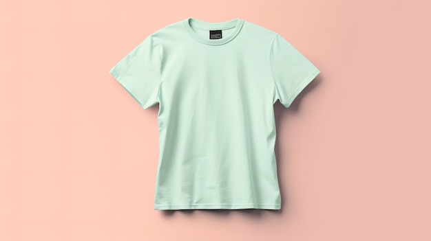 Een groen t - shirt met het woord 't' erop