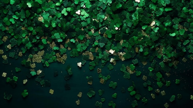 Een groene achtergrond met bladeren