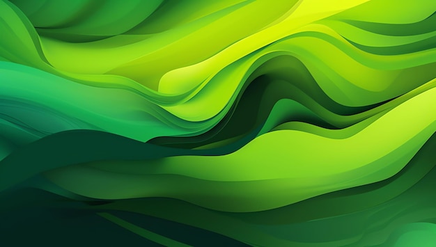 Een groene achtergrond met een golvend ontwerp dat groen zegt