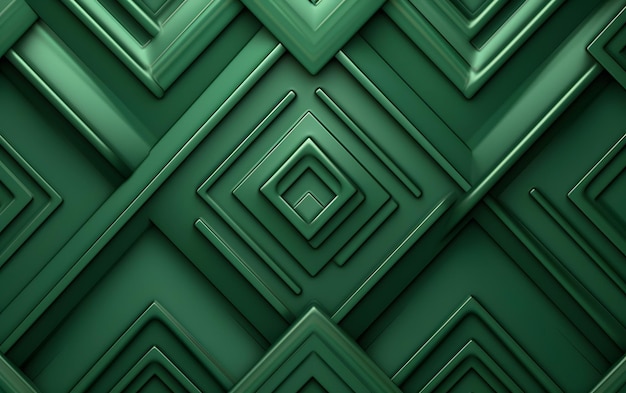 Een groene achtergrond met een vierkant patroon en een vierkant ontwerp.