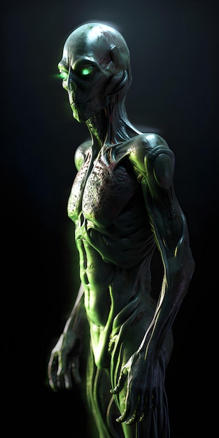 een groene buitenaardse uit de serie per persoon