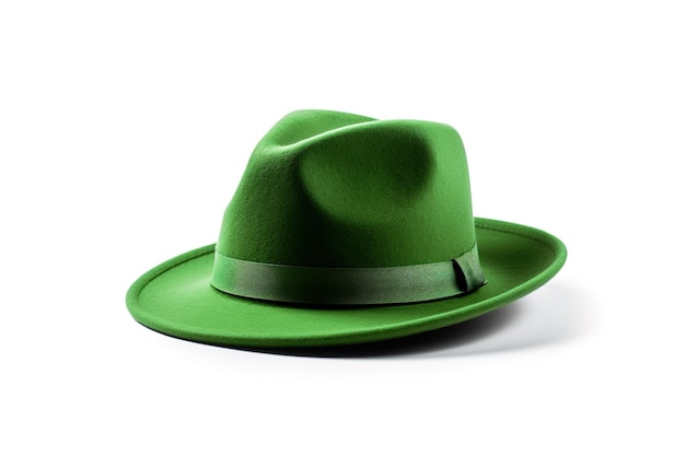 Een groene hoed met het woord hoed erop