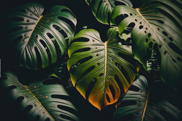 Een groene muur verlicht door daglicht