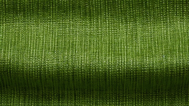 Een groene stof met een ingeweven patroon