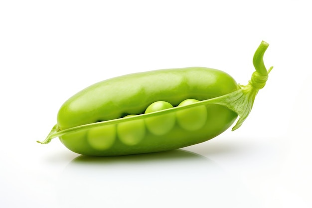 Foto eén groente met een geïsoleerde witte achtergrond