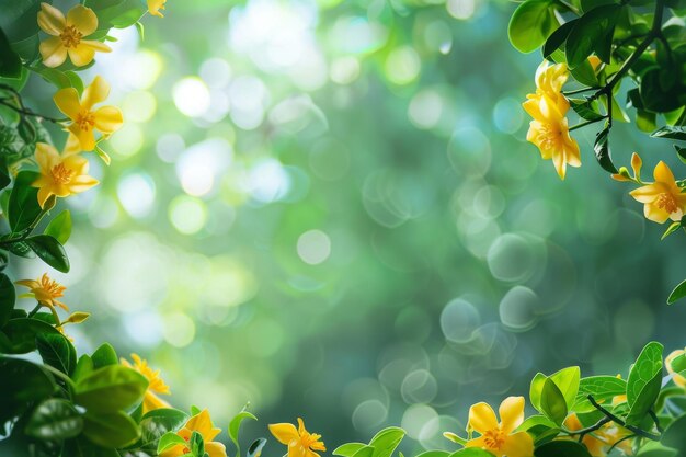 Een groep bloemen die een boom siert