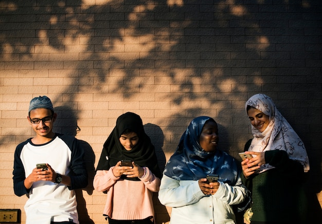 Een groep islamitische studenten