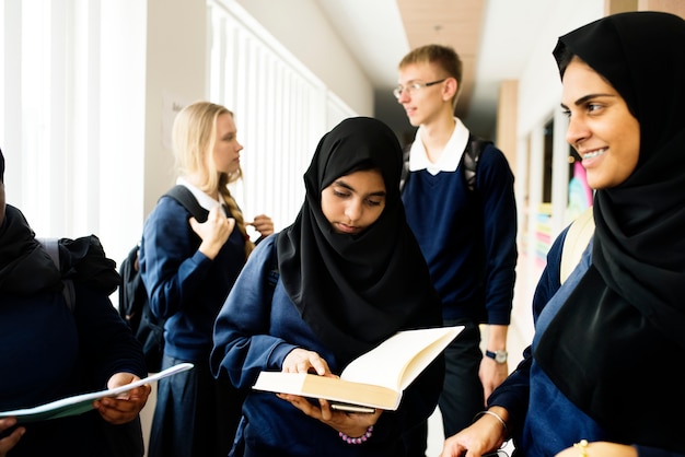 Een groep islamitische studenten