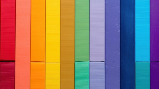 Een groep kleurrijke blokken