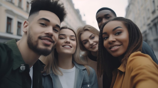 Een groep mensen poseren voor een foto