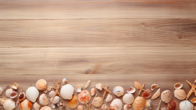 een groep noten en een stapel noten op een houten ondergrond