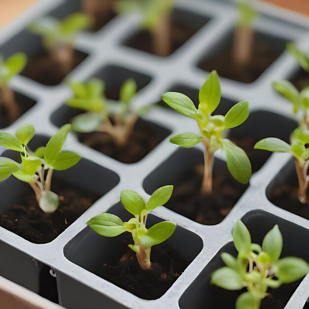 een groep planten die als plant zijn gemarkeerd