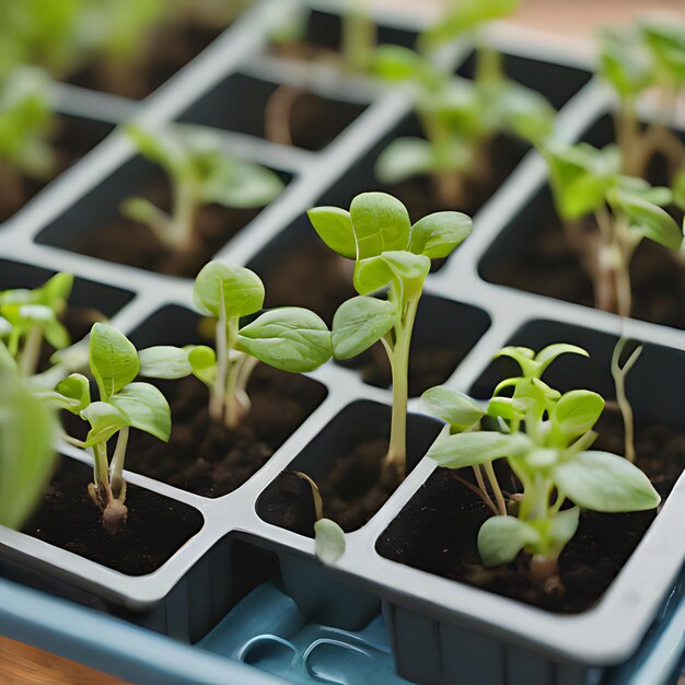 een groep planten die in een pot zitten