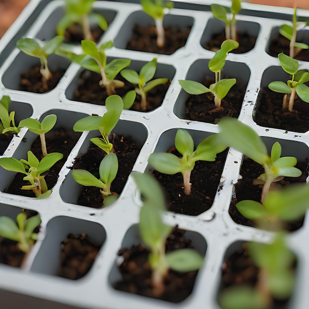 een groep planten die zijn gemarkeerd als quot zaad quot en quot