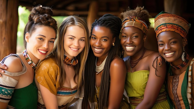 Een groep vrouwen poseert voor een foto.