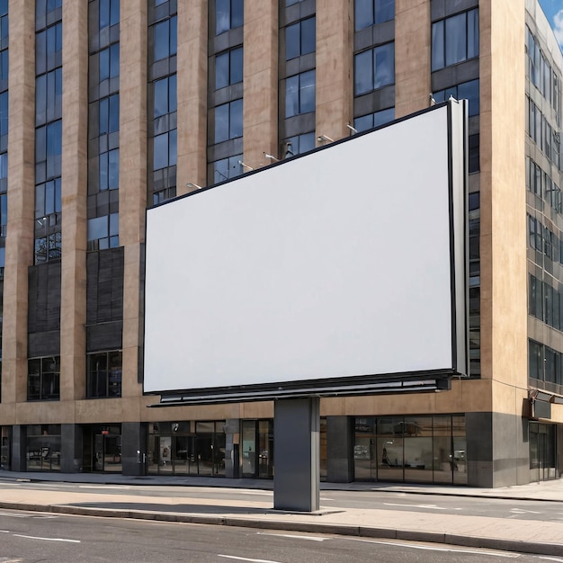 een groot billboard aan de zijkant van een gebouw