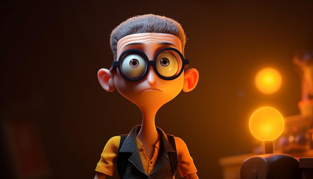 Foto een halloween personage als een pixar personage epic detail cinematic