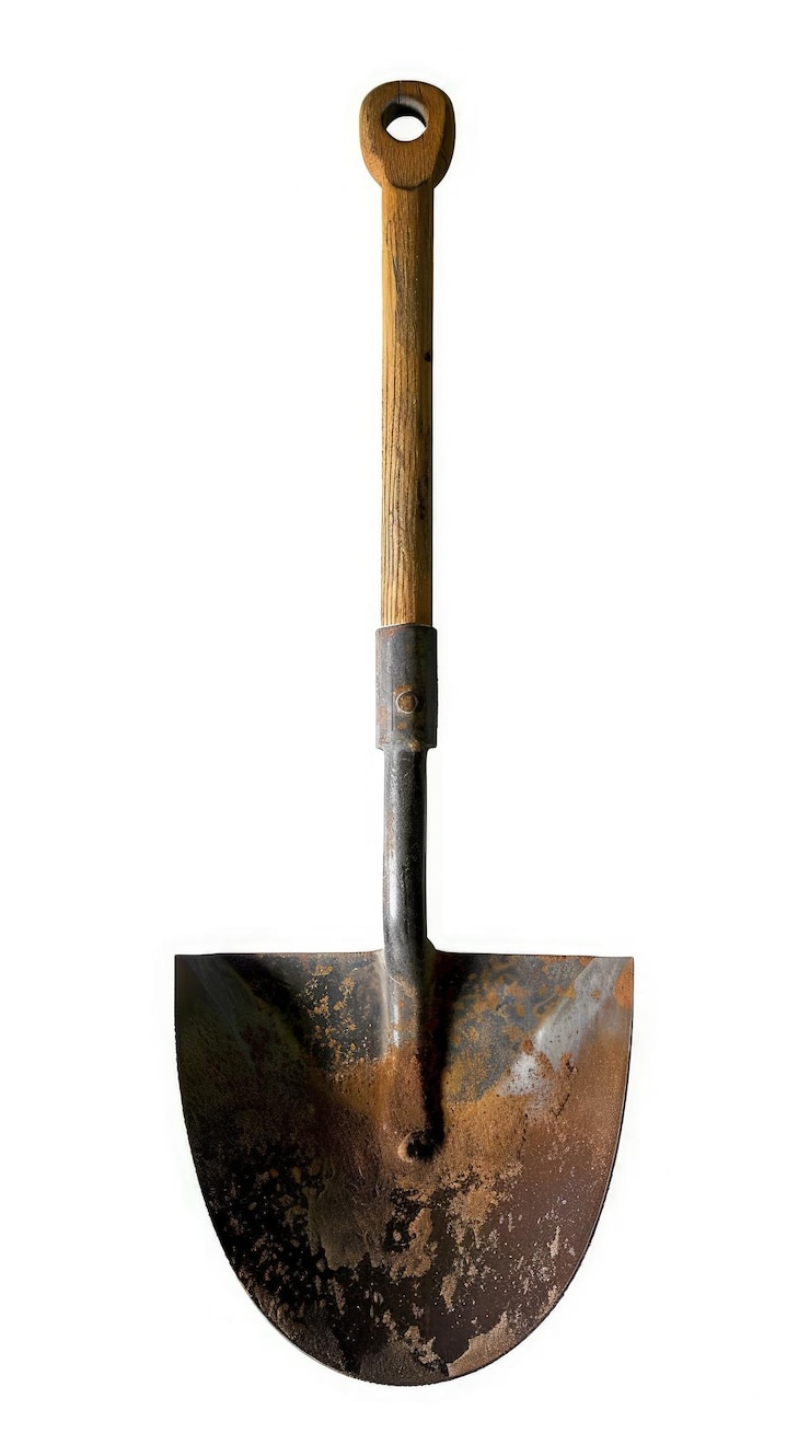 Foto een hamer met een roestige handvat