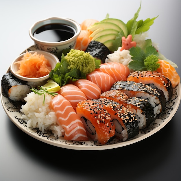 Een heerlijk bordje sushi