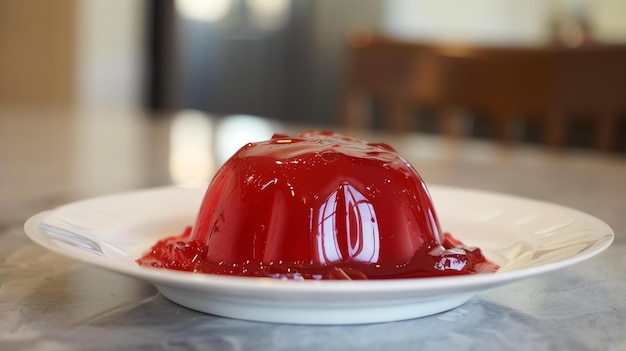 Foto een heerlijk en verfrissend jelly dessert perfect voor een hete zomerdag dit beeld zal je mond water maken