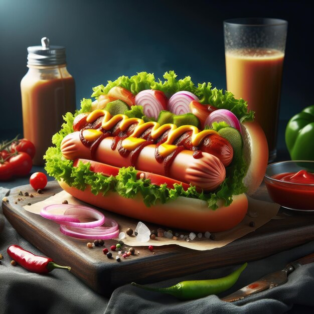 Een heerlijk hotdogfeest vol groenten en smaken